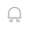 Duka FW-029 horizontale profile für badewand 150cm weiß