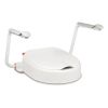 Etac Hi-Loo 803013172 Toilettensitz mit Deckel 10cm und Armlehnen weiß