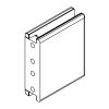 HSK Kienle E100313-U-90 C-hinge-part glass holder bottom, stainless steel look