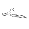Huppe 1002, 054234 drain profile for revolving door with fixed part for side wall