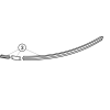 Huppe 1002, 069722 set of drain profiles for 3-part quarter-round corner entry