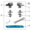 Ideal Standard Softmood J4766BJ set of 2 hinges chrome (until 31/08/2012)