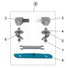 Ideal Standard Softmood TV111AA set of 2 hinges chrome