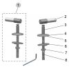 Ideal Standard Tonic K7288AA set of 2 hinges chrome