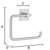 Smedbo Beslagsboden BK1132 Toilettenpapierhalter poliert Edelstahl