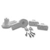Novellini R06GIC-40 set of cover caps matt chrome