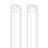 Novellini R10BJB01-30 set of magnetic slide-in profiles white 030