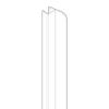 Novellini R50BI2MO1-TR vertical sealing profile transparent