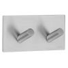 Smedbo Beslagsboden B1093 design haken dubbel geborsteld edelstaal