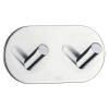 Smedbo Beslagsboden BK1091 design double hook polished stainless steel