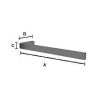 Smedbo Outline FB211 towel rail 38cm mat black