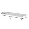 Smedbo Outline FK212 double towel rail 38 cm chrome