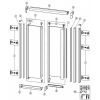 Huppe 1002, 054530 vertical cover profile