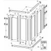 Huppe 1002, 054530 vertical cover profile