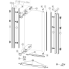 Huppe 1002, 054217 drain profile for revolving door for side wall