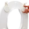 Etac Hi-Loo 80301101 Toilettensitz mit Deckel abnehmbar weiß 10cm