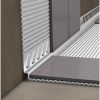 Blanke Aqua Keil Wand 8402856100L afsluitprofiel 2000x10x40mm links mat zwart