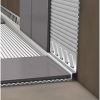 Blanke Aqua Keil Wand 8462840080R afsluitprofiel 1480x8x32mm rechts RVS verchroomd