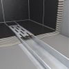 Easy Drain Compact 50 Flange EDCOMPR60050 shower drain with stainless steel flange 60cm side spout
