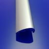 HSK E100050-2-01 Wasserleiste gerade, 100cm, Alu Silber-matt (2er-Set, für alle Eckeinstiege)