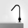 Clou InBe IB0303096 Handwaschbecken-Satz 4, mit Waschbecken, Kaltwasserarmatur, Ablauf und Siphon, Keramik weiß und Chrom