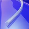 Exa-Lent Universal DS411005 quarter round clear shower profile 2 flaps 100cm - 5mm