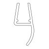 HSK E100072-8-2 verticaal afdichtingsprofiel 200cm, 8mm
