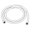 HSK Shower & Co! 1100032 doucheslang 100cm zilver