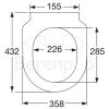 Villeroy en Boch Subway Slimseat 9M65S1R3 toiletzitting met deksel pergamon *niet meer leverbaar*