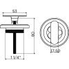 Clou CL1060300021 drain and trap connector for Flush and First wash-hand basin, matt black