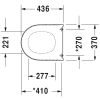 Duravit Starck 2 0069810000 toiletzitting met deksel wit