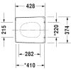 Duravit Vero 0067690800 toiletzitting met deksel zwart