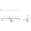 Easy Drain Fixt 30 EDFT60030 shower drain 60cm horizontal outlet
