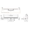 Easy Drain M-line MLINE80030 shower drain 80cm horizontal outlet