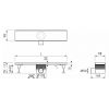 Easy Drain Multi Built-in part EDMI600 shower drain 60cm side extension (without grate)