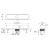 Easy Drain Multi Built-in part EDMIPR800 shower drain with flange 80cm side extension (without grate)
