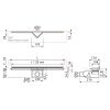 Easy Drain S-line SLINE1200 shower drain 120cm horizontal outlet