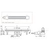 Easy Drain Xs Z-4 XSTAF900Z4P shower drain 90cm horizontal outlet
