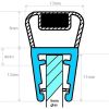 Exa-Lent Universal DS182005 - M05111200 klar Duschprofil Magnet gerade (pro Stück) 200cm 5mm