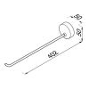 Geesa 27 Collection 912705-02 1-lids handdoekhouder chroom