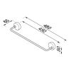 Geesa 27 Collection 912707-02-45 wandhanddoekhouder 45cm chroom