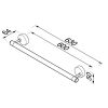 Geesa 27 Collection 912729-02-60 wandhanddoekhouder 60cm chroom