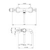 Pure Duero DU5406-CH bad thermostaatkraan chroom