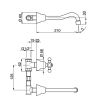 Pure Melrose ME5841 wastafelkraan 3-gats compleet met inbouwdeel chroom