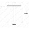 San4U ProfileDay DS51100 inschuifrubber voor doucheprofiel 100cm lengte - 14,5mm hoog