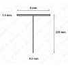 San4U ProfileDay DS61100 inschuifrubber voor doucheprofiel 100cm lengte - 22,5mm hoog