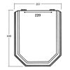 Sphinx Mycene S8H580R0000 toiletzitting met deksel 220mm wit