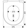 Villeroy en Boch Subway 9M556101 toiletzitting met deksel wit