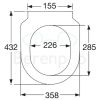 Villeroy en Boch Subway Slimseat 9M656101 toiletzitting met deksel wit