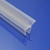 Exa-Lent Universal sample piece shower rubber type DS42 - 2cm length and suitable for glass thickness 6mm - 2 flaps
